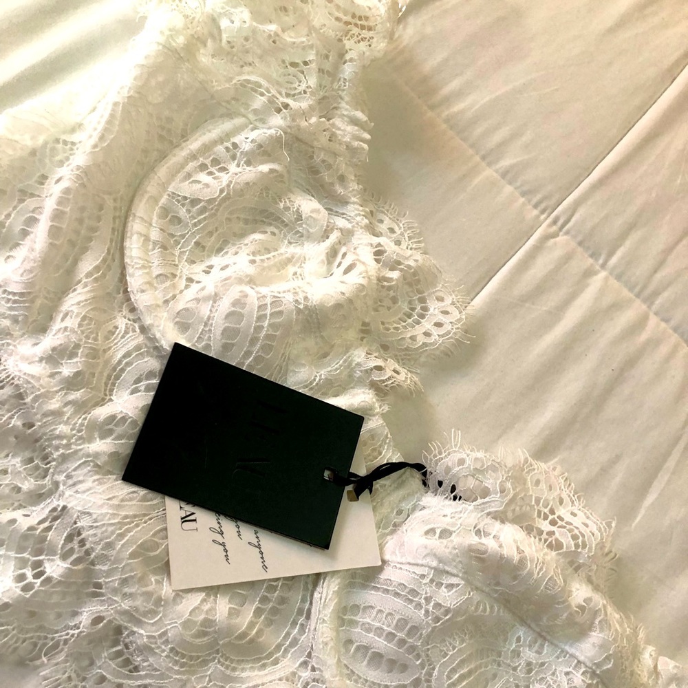 White lace crop top. Brand new!